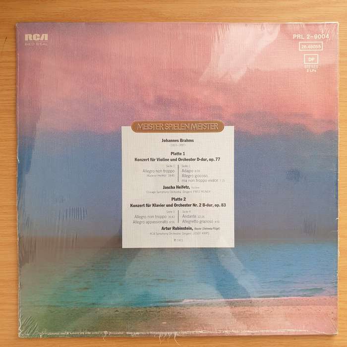 Brahms / Rubinstein, Heifetz  Konzerte - Vinyl LP Record - Sealed