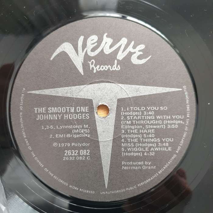 Johnny Hodges  The Smooth One - Double Vinyl LP Record - Very-Good+ Quality (VG+)