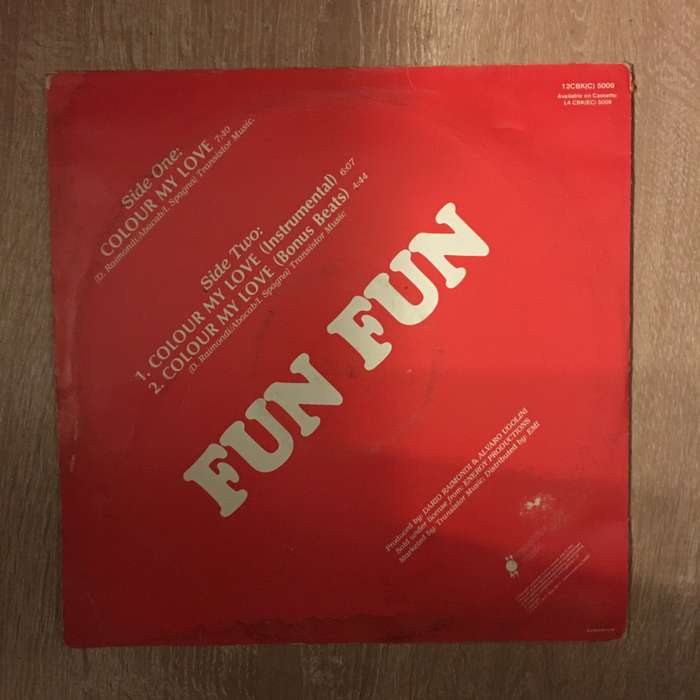 Fun Fun - Colour My Love -  Vinyl Record - Opened  - Good+ Quality (G+)