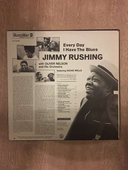 Jimmy Rushing With Oliver Nelson And His Orchestra  Every Day I Have The Blues -  Vinyl ...