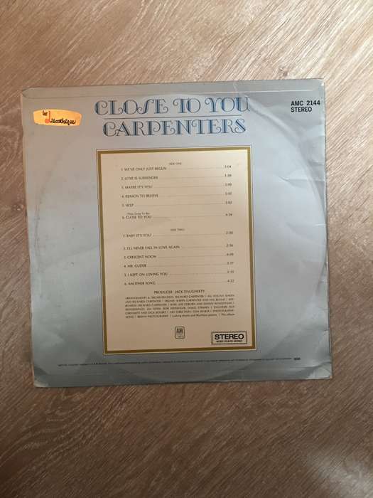 Carpenters - Close To You - Vinyl LP Record - Opened  - Very-Good Quality (VG)