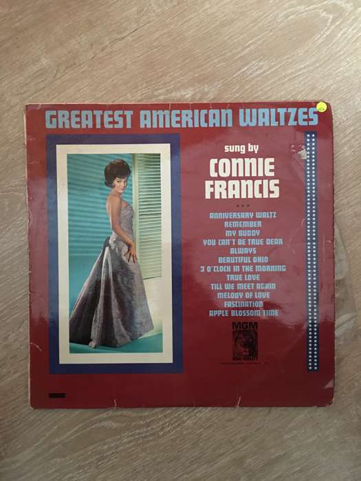 Connie Francis  Greatest American Waltzes - Vinyl LP Record - Opened  - Very-Good+ Quality ...