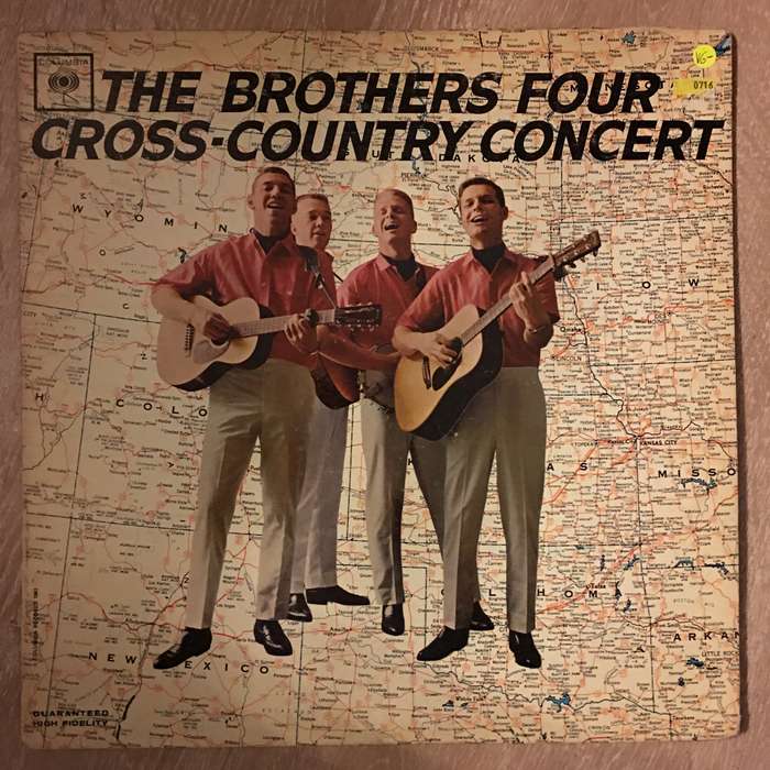 The Brothers Four - Cross Country Concert - Vinyl LP Record - Opened  - Very-Good- Quality (VG-)
