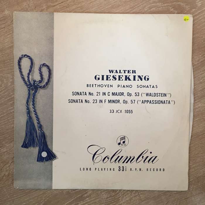 Walter Gieseking  - Beethoven  "Waldstein And "Appassionata Sonatas - Vinyl LP Record - Ope...