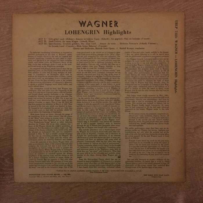 Rudolf Kempe, Chorus And Orchestra Of The Munich State Opera, Richard Wagner  Lohengrin (Hi...