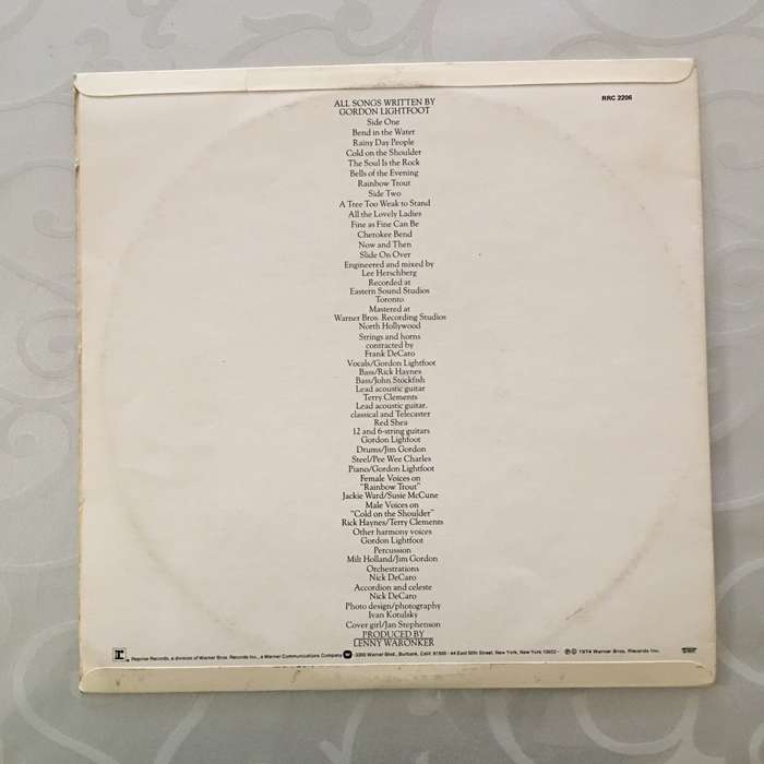 Gordon Lightfoot - Cold On The Shoulder - Vinyl LP Record - Opened  - Very-Good+ Quality (VG+)