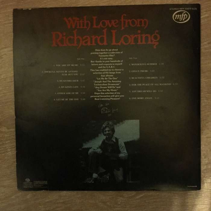 Richard Loring - With Love From Richard Loring - Vinyl LP Record - Opened  - Very-Good Quality (VG)
