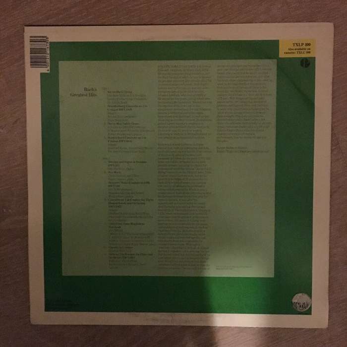 Bach - Greatest Hits' - Vinyl LP Record - Opened  - Very-Good+ Quality (VG+)