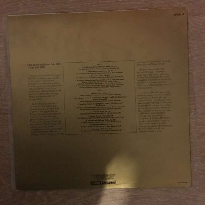 Strauss - Masterpiece Series - Vinyl LP Record - Opened  - Very-Good+ Quality (VG+)