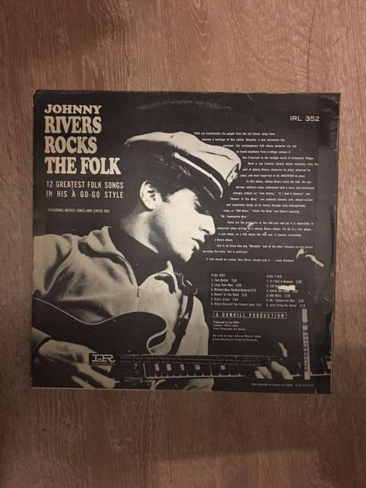 Johnny Rivers Rocks The Folk - Vinyl LP Record  - Opened  - Very-Good+ Quality (VG+) Vinyl