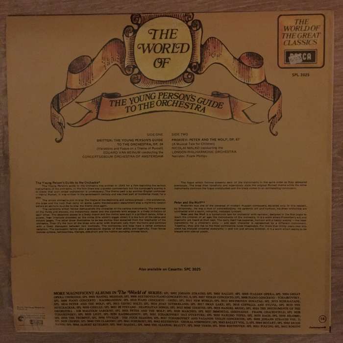 The World Of The Young Person's Guide To The Orchestra - Vinyl LP Record - Opened  - Very-Good+ Q...