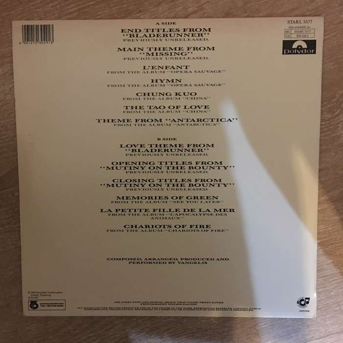 Vangelis - Themes - Vinyl LP Record - Opened  - Very-Good+ Quality (VG+)