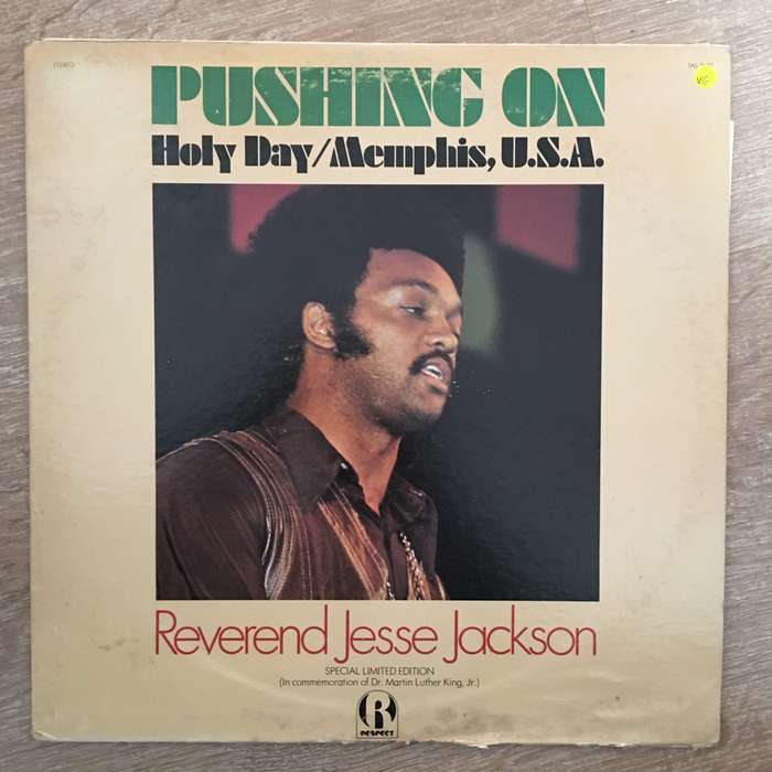 Rev. Jesse Jackson  Pushing On Holy Day / Memphis, U.S.A. - Vinyl LP Record - Opened  - Ver...