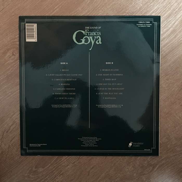 The Sound of Francis Goya - Vinyl LP Record  - Opened  - Very-Good+ Quality (VG+)