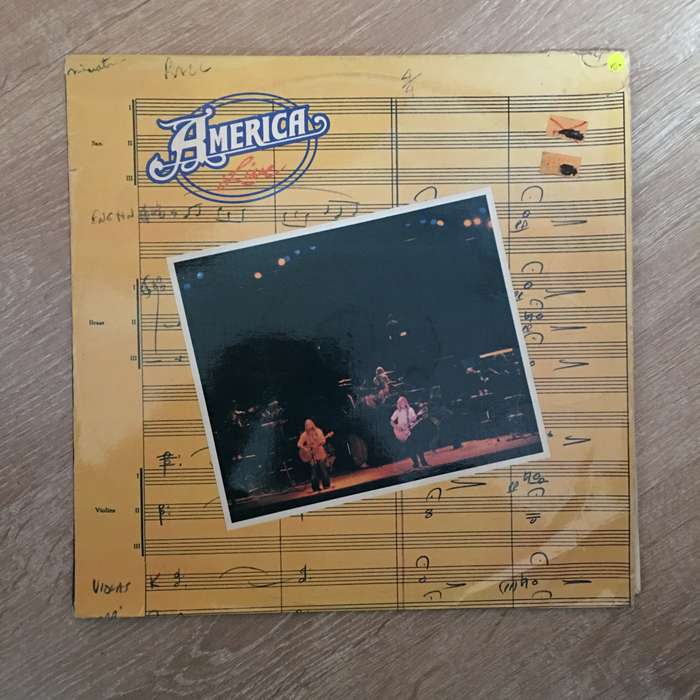 America - Live - Vinyl LP Record  - Very-Good+ Quality (VG+) Vinyl