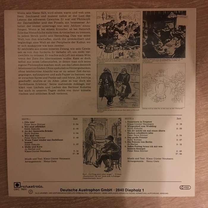Various  Zille Sein Berlin - Vinyl  Record - Opened  - Very-Good+ Quality (VG+)