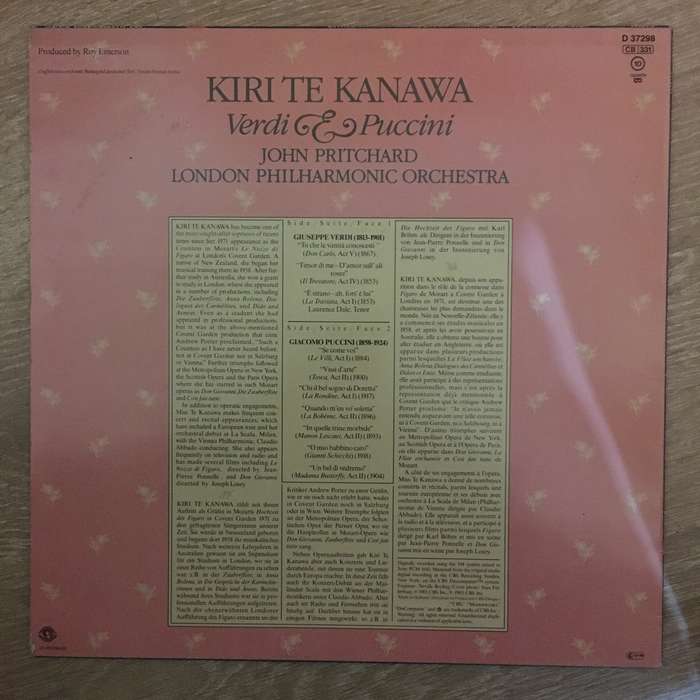 Kiri Te Kanawa, John Pritchard, London Philharmonic Orchestra - Verdi & Puccini  Verdi & Pu...