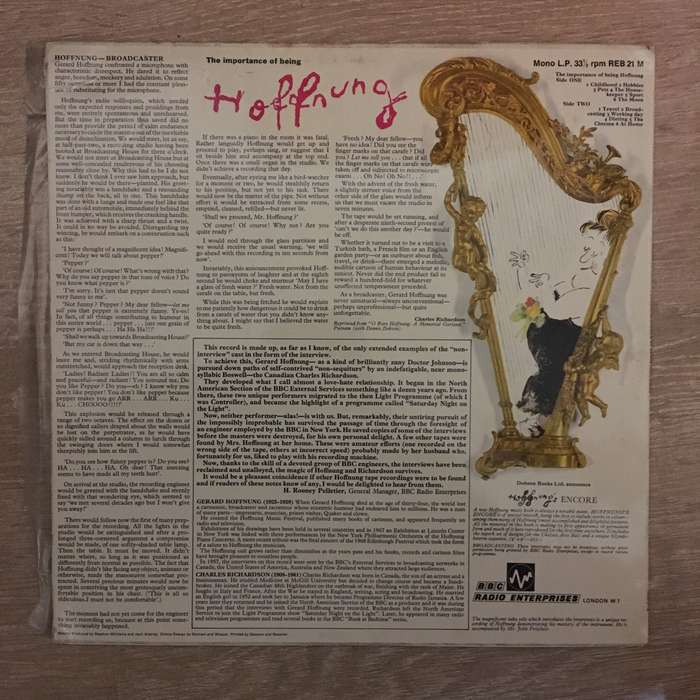 Gerard Hoffnung  Hoffnung - Vinyl LP Record  - Very-Good+ Quality (VG+)