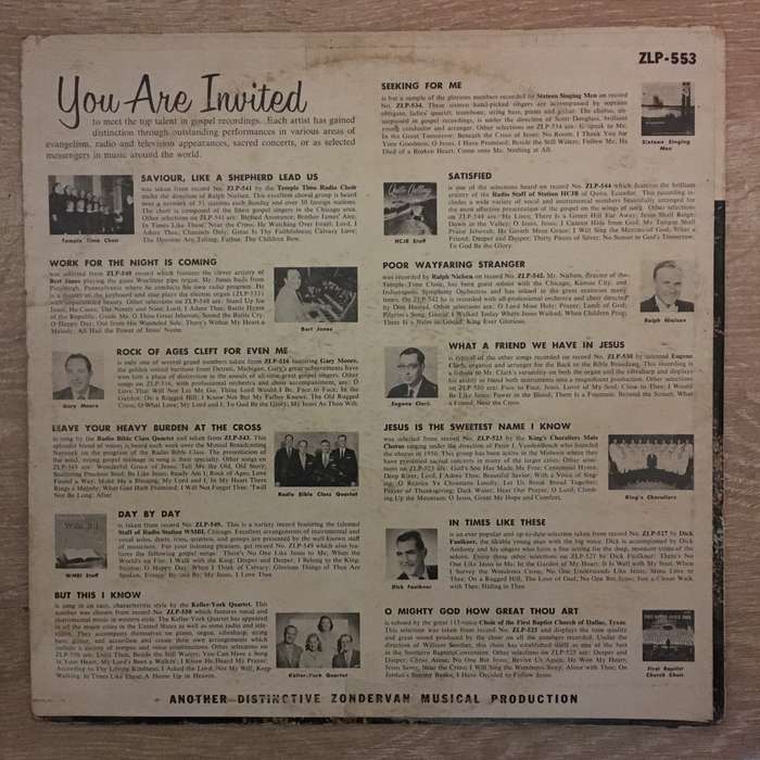 Zondervan's Sampler - Vinyl LP Record - Opened  - Fair Quality (F)