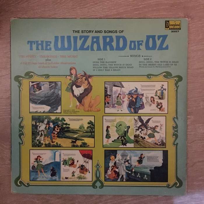 Walt Disney Studio: The Story And Songs Of The Wizard Of Oz - Vinyl LP Record - Opened  - Very-Go...