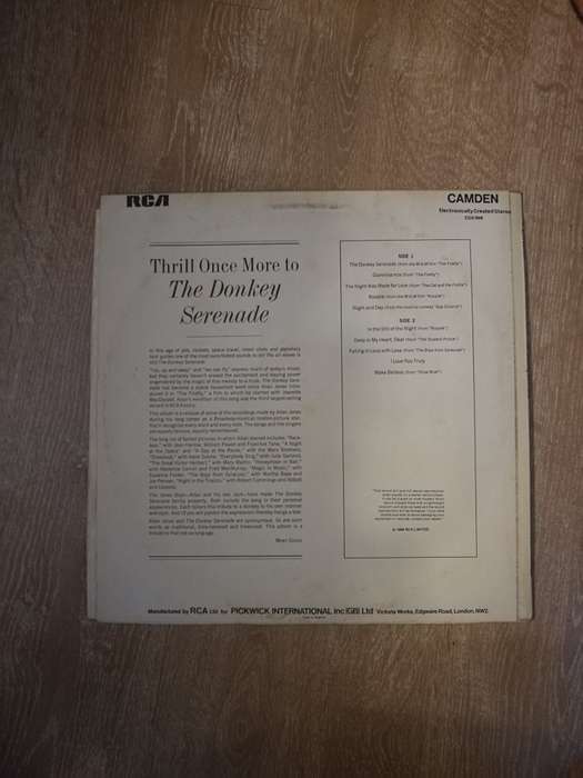 Allan Jones - The Donkey Serenade - Vinyl LP Record - Opened  - Very-Good+ Quality (VG+)