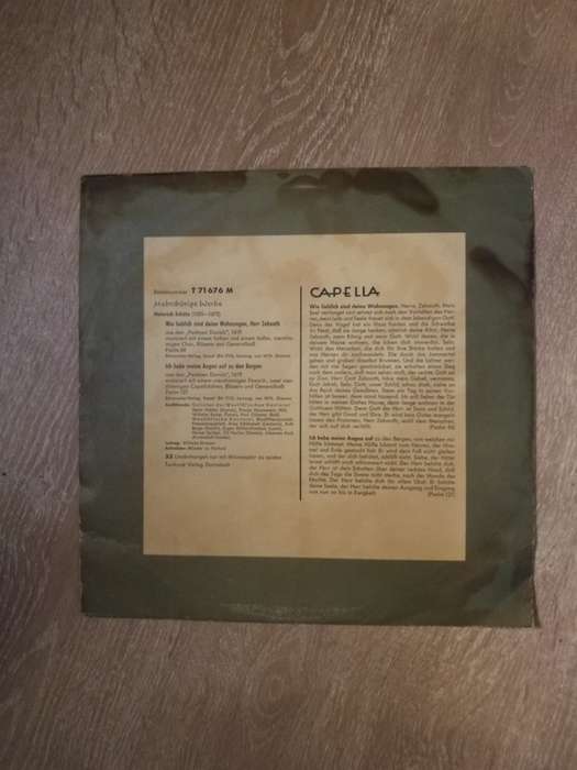 Capella -  Vinyl LP Record - Opened  - Very-Good+ Quality (VG+)