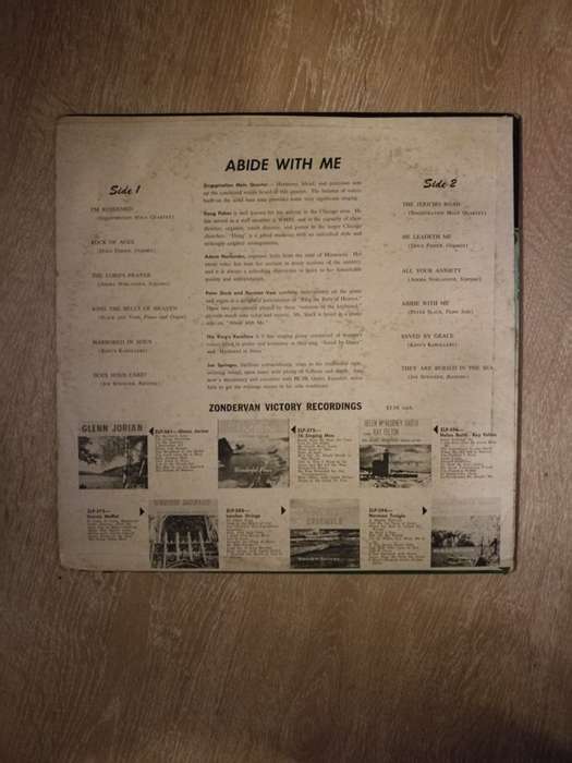 Songtime Variety - Abide With Me - Vinyl LP Record - Opened  - Good+ Quality (G+)