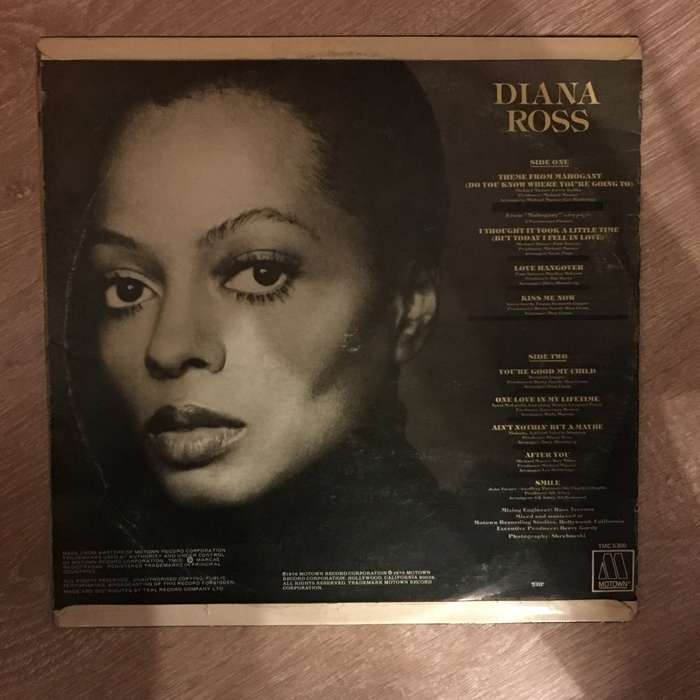 Diana Ross - Diana Ross -  Theme From Mahogany - Vinyl LP Record - Very-Good- Quality (VG-)