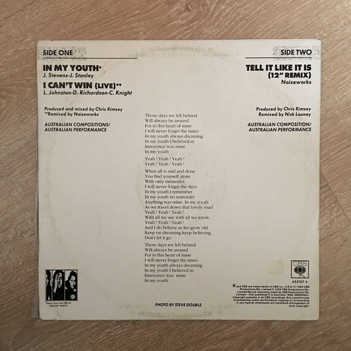 Noiseworks - In My Youth - Vinyl LP Record - Opened  - Very-Good+ Quality (VG+)