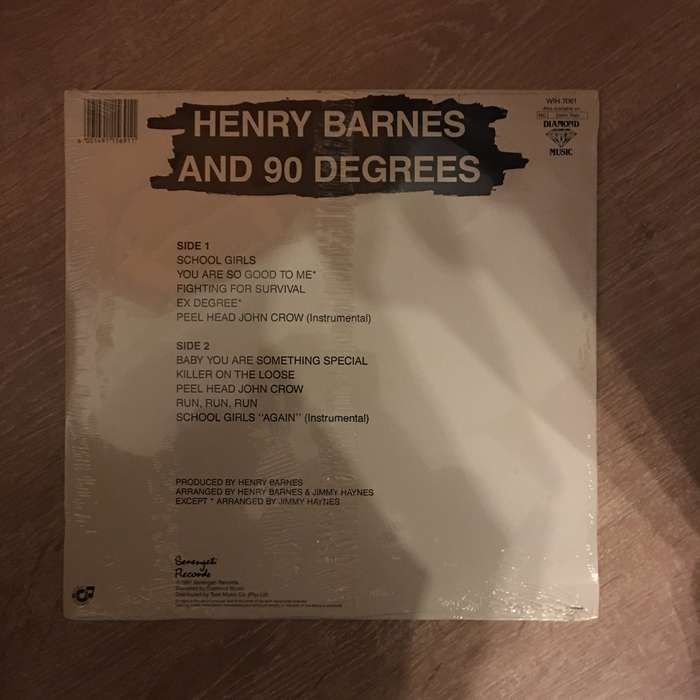 Henry Barnes and 90 Degrees  - Vinyl LP Record - Sealed