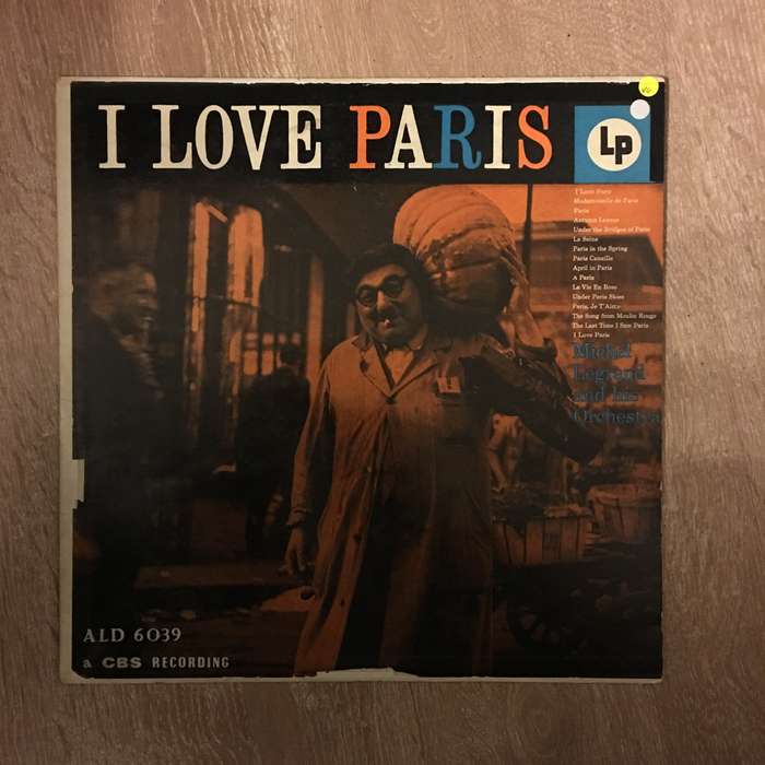 Michael Legrand and His Orchestra - I Love Paris -  Vinyl LP Record - Opened  - Very-Good Quality...