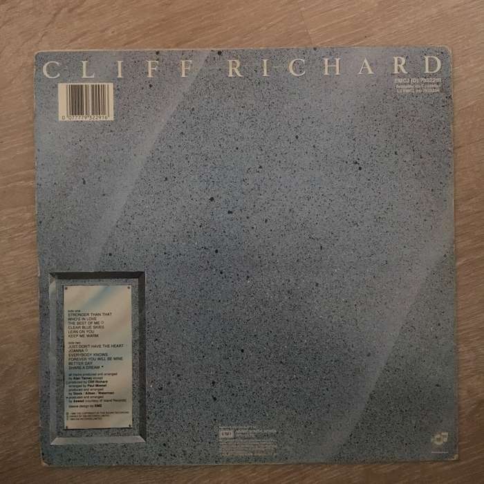 Cliff Richard - Stronger - Vinyl LP Record - Opened  - Very-Good- Quality (VG-)