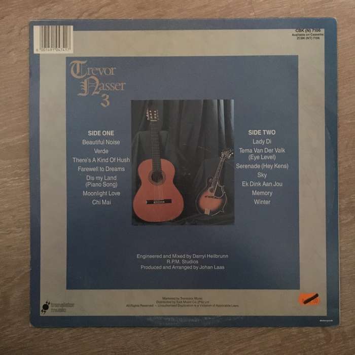 Trevor Nasser 3 - Vinyl LP Record - Opened  - Very-Good+ Quality (VG+)