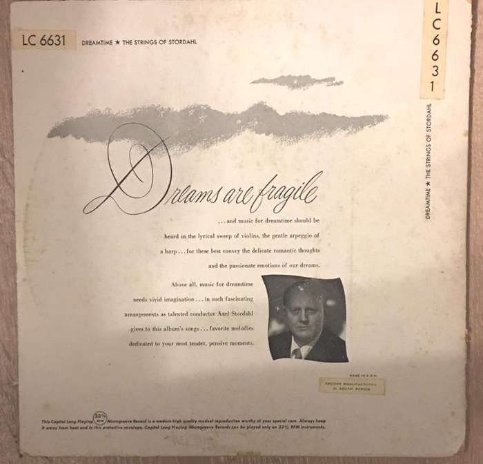 Dreamtime - The Strings of Stordahl- Vinyl LP Record - Opened  - Very-Good Quality (VG)