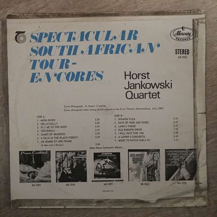 Horst Jankowski  Spectacular South AfricanTour-Encores - Vinyl LP Record - Opened  - Very-G...