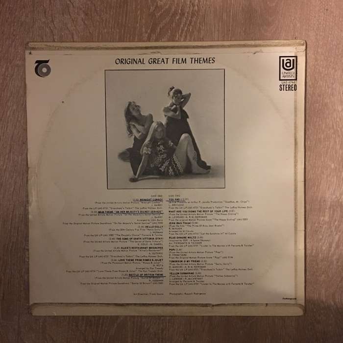 Original Great Film Themes - Vinyl LP Record - Opened  - Very-Good+ Quality (VG+)