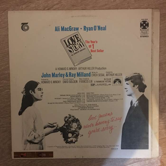 Francis Lai - Love Story - Soundtrack - Vinyl LP Record - Opened  - Very-Good- Quality (VG-)