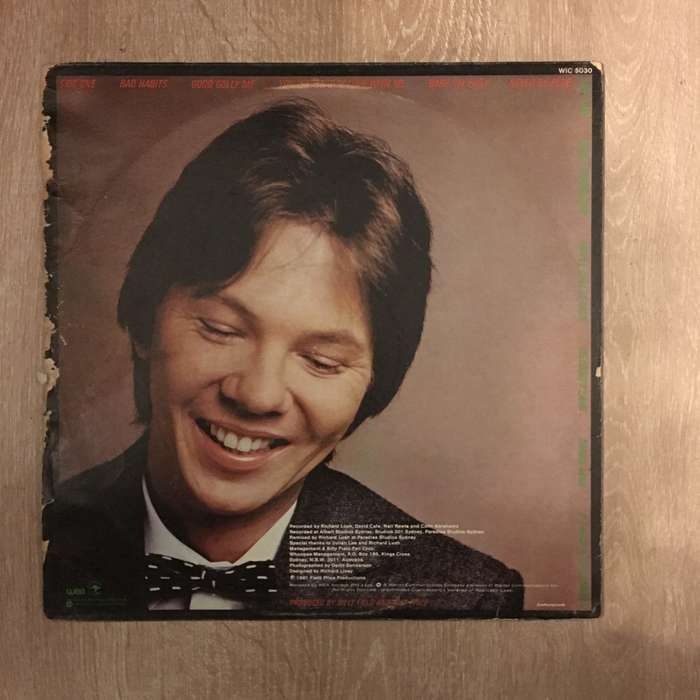 Billy Field - Bad Habits - Vinyl LP Record - Opened  - Very-Good+ Quality (VG+)