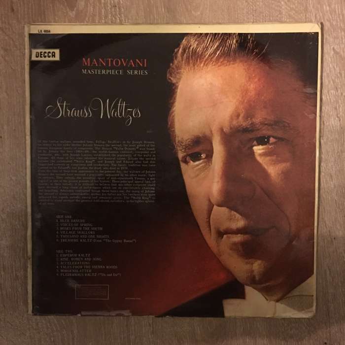 Mantovani - Strauss Waltzes  - Vinyl LP Record - Opened  - Good Quality (G)