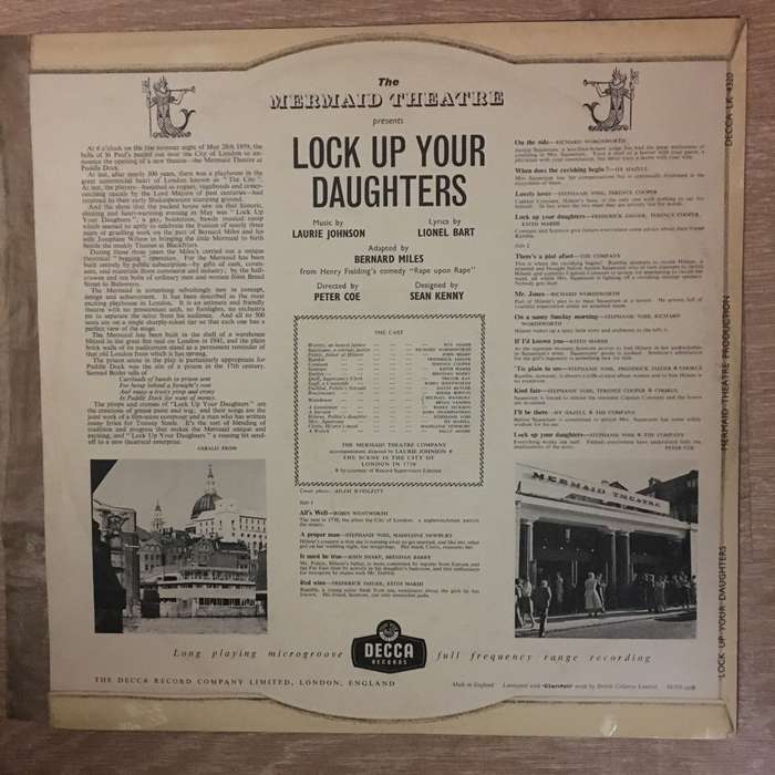 Lock Up Your Daughters  Original Cast Recording - Mermaid Theatre - Vinyl LP Record - Op...