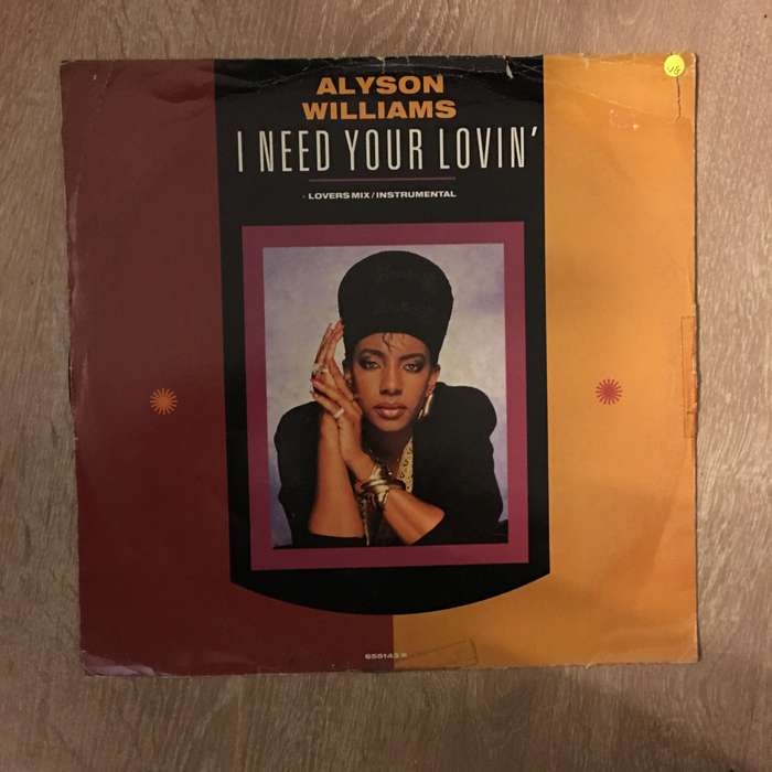 Alyson Wiliams - I Need Your Lovin' - Vinyl LP Record - Opened  - Very-Good Quality (VG)