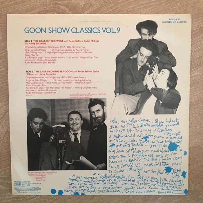 Goon Show Classics - Vol 9 - Vinyl Record - Opened  - Very-Good+ Quality (VG+)