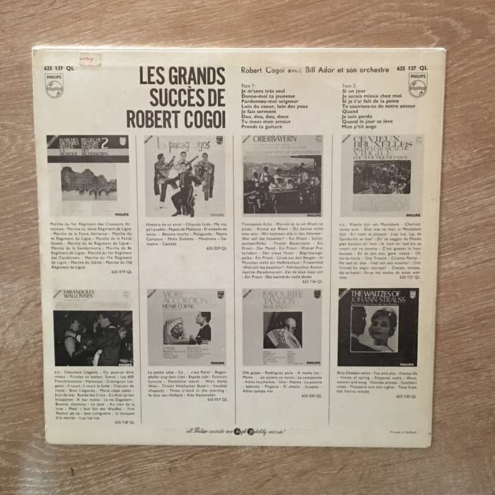Les Grand Succes De Robert Cogoi - Vinyl LP Record - Opened  - Very-Good Quality (VG)