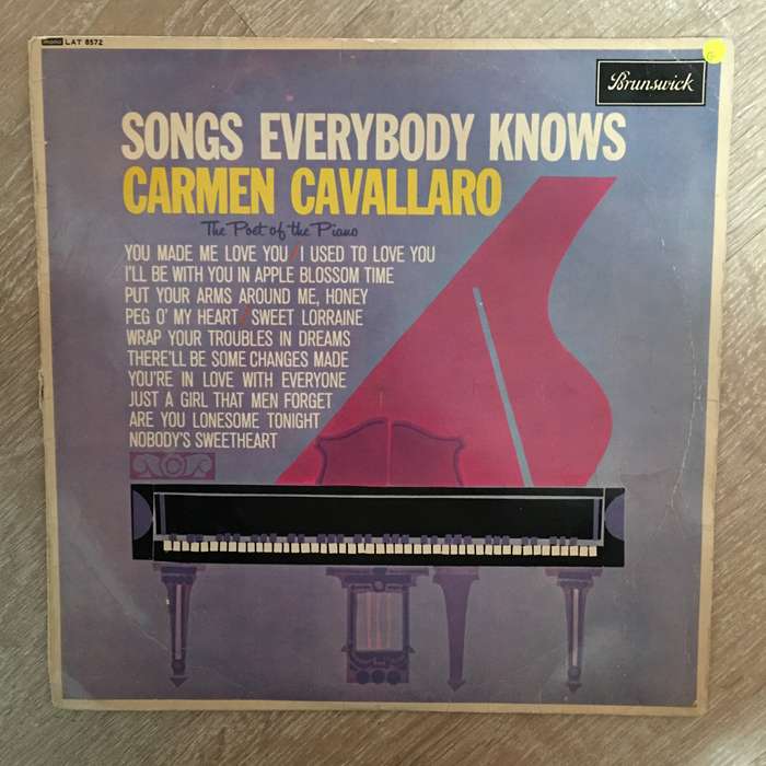 Carmen Cavallero - Songs Everyone Knows  - Vinyl LP Record - Opened  - Good Quality (G)