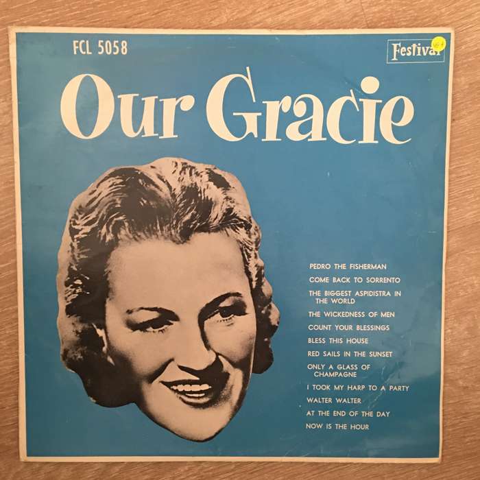 Gracie Fields  Our Gracie  - Vinyl LP Record - Very-Good+ Quality (VG+)