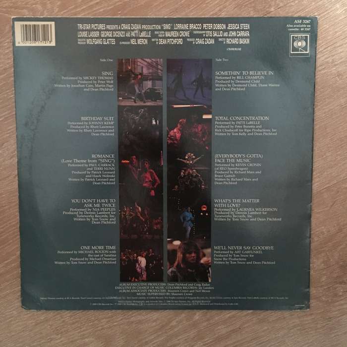 Sing - Original Soundtrack - Vinyl LP Record - Opened  - Very-Good Quality (VG)