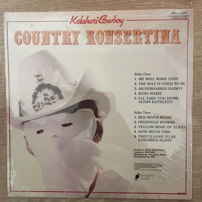Kalahari Cowboy - Country Konsertina - Vinyl LP Record - Sealed