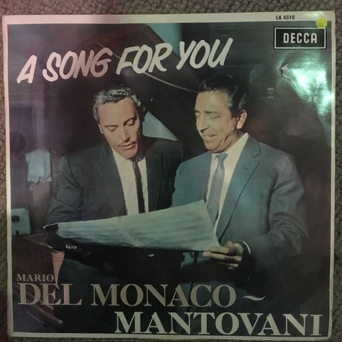 Mario Del Monaco - A Song For You - Mantovani - Vinyl LP Record - Opened  - Very-Good Quality (VG)