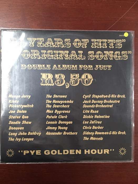 50 Years of Hits - 50 Original Songs  - Double Vinyl LP Record  - Very-Good+ Quality (VG+)