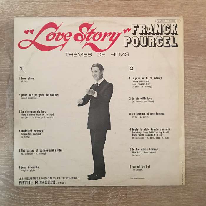 Frank Pourcell - Love Story  - Vinyl LP Record - Opened  - Very-Good- Quality (VG-)